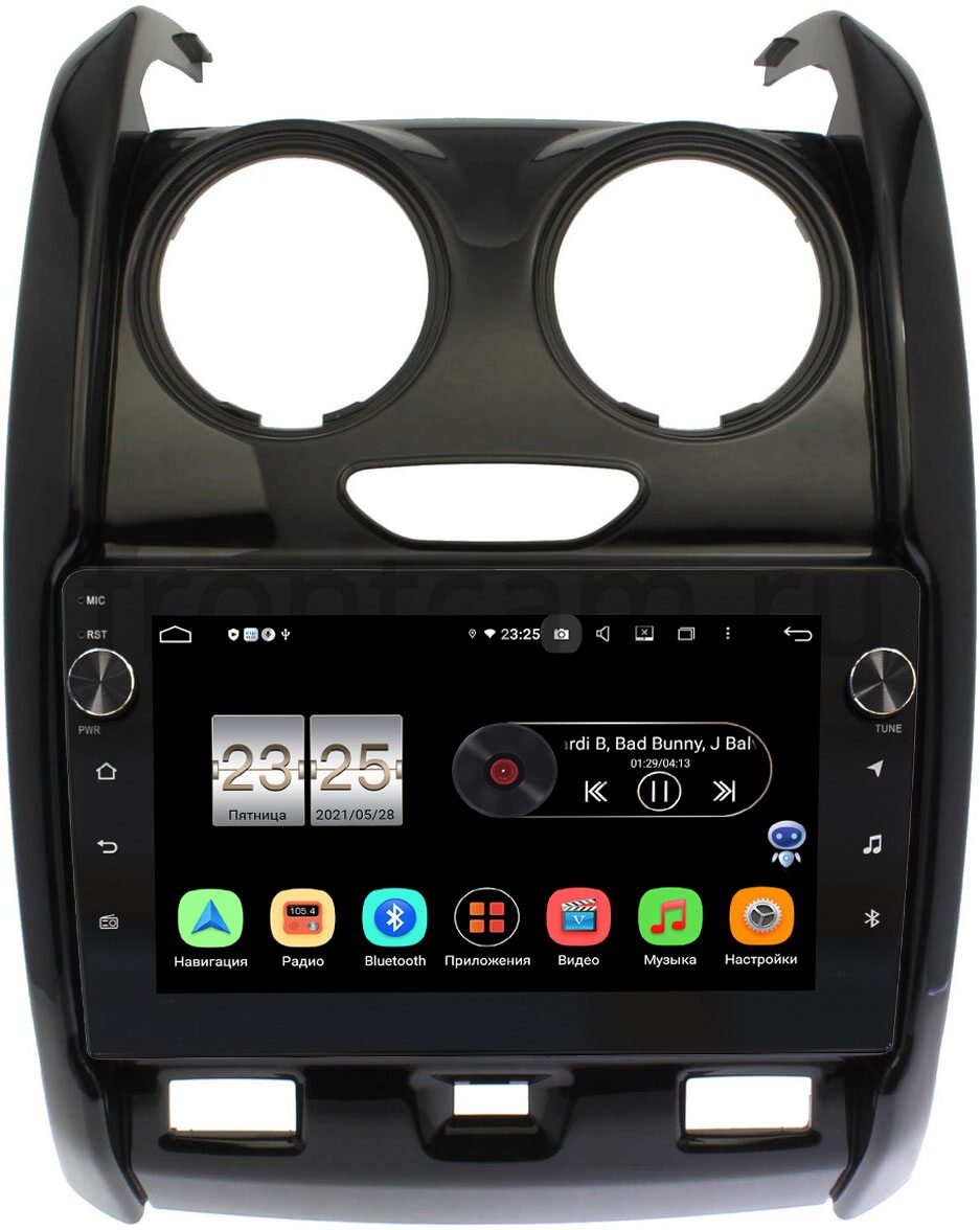 Штатная магнитола LeTrun BPX609-RE046N для Lada Largus 2021+ на Android 10 (4/64, DSP, IPS, с голосовым ассистентом, с крутилками) (+ Камера заднего вида в подарок!)