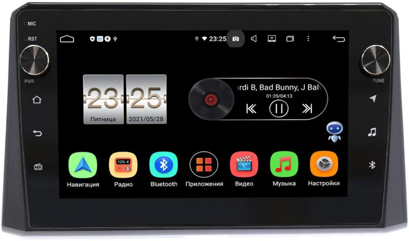 Штатная магнитола Toyota Corolla XII 2019-2021 LeTrun BPX410-1078 на Android 10 (4/32, DSP, IPS, с голосовым ассистентом, с крутилками) (+ Камера заднего вида в подарок!)