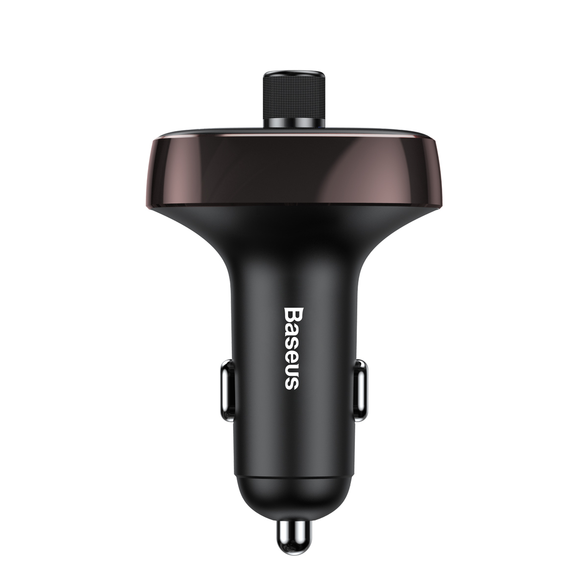Автомобильное зарядное устройство Baseus T typed Bluetooth MP3 charger with car holder dark coffee