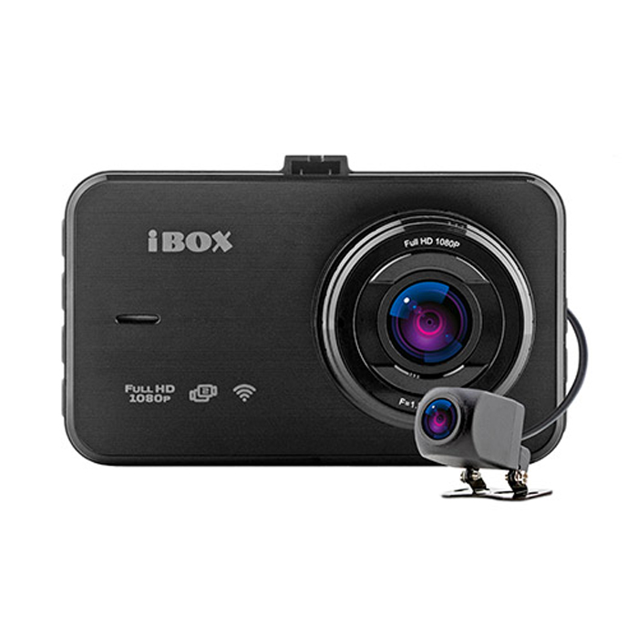 Видеорегистратор с 2-мя камерами iBOX Optic WiFi Dual + Камера заднего вида