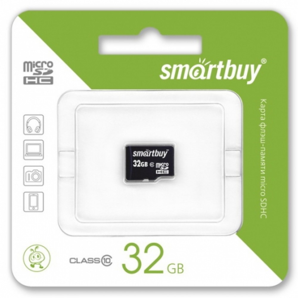 Карта памяти Smartbuy MicroSDHC 32Gb Class 10