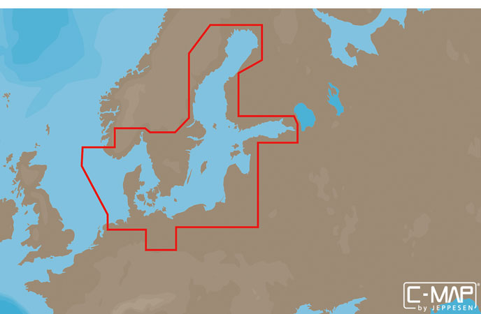 Карта C-MAP EN-N299 - Балтийское море и Дания