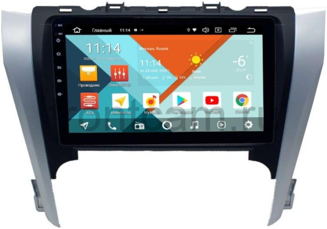 Штатная магнитола Wide Media KS3103QM-2/32 DSP CarPlay 4G-SIM для Toyota Camry V50 2011-2014 (9 дюймов) на Android 10 (+ Камера заднего вида в подарок!)