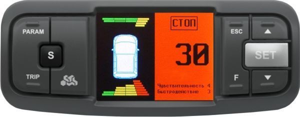 Парктроник Multitronics PT-4TC черный