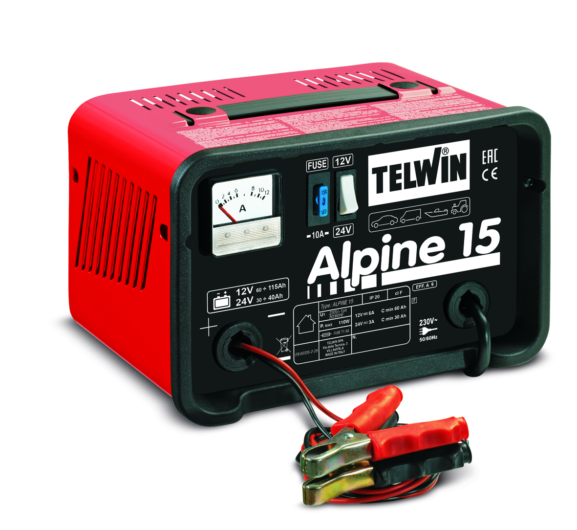 Зарядное устройство Telwin ALPINE 15 230V(12/24В)