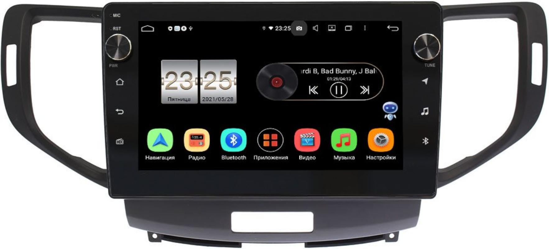 Штатная магнитола LeTrun BPX409-accord для Honda Accord 8 (VIII) RUS 2008-2013 на Android 10 (4/32, DSP, IPS, с голосовым ассистентом, с крутилками) (+ Камера заднего вида в подарок!)