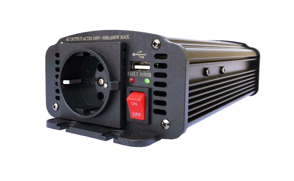 Преобразователь напряжения AcmePower AP-DS600/12 (10-15В > 220В, 600Вт,USB)