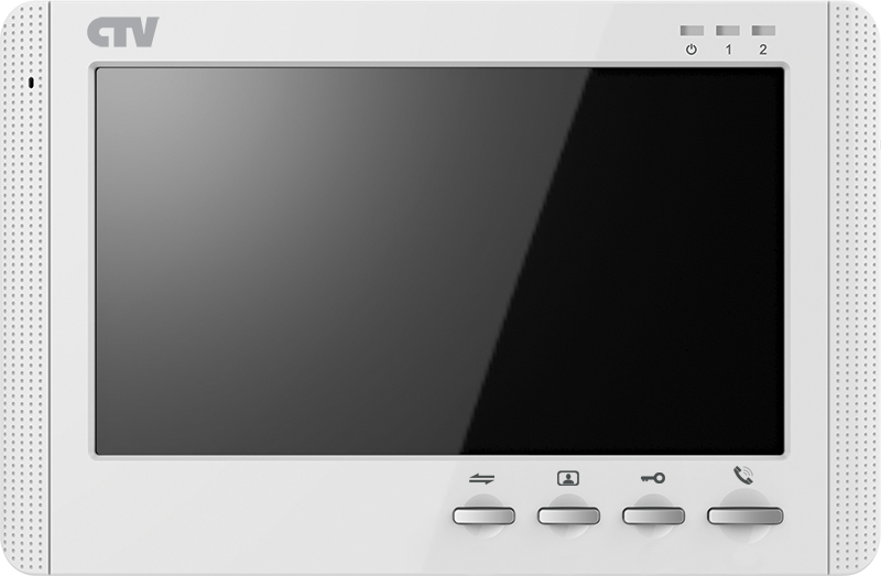 Цветной монитор видеодомофона CTV-M1704MD (белый) (+ Салфетки из микрофибры в подарок)