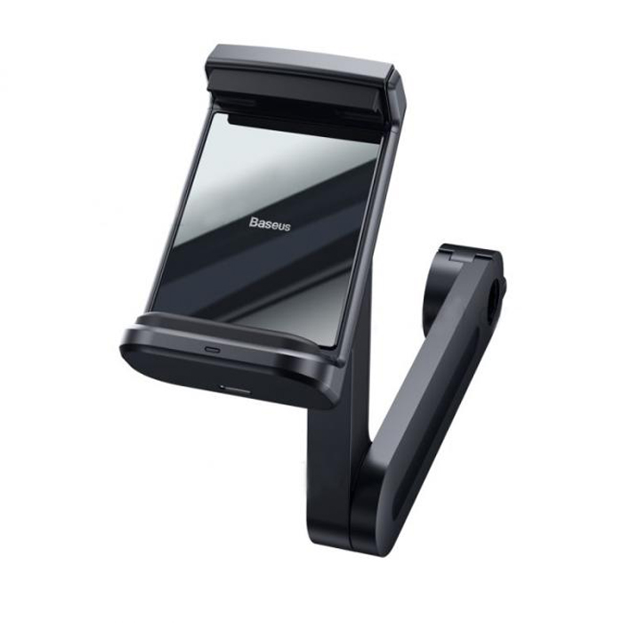 Автодержатель с беспроводной зарядкой Baseus Energy Storage Backseat Holder Wireless Charger Black