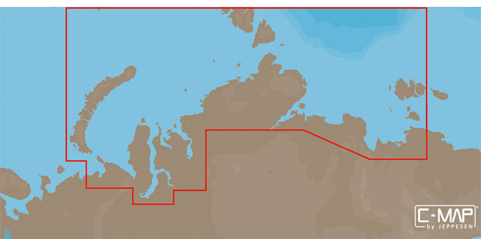 Карта C-MAP RS-N203 - Северное побережье России