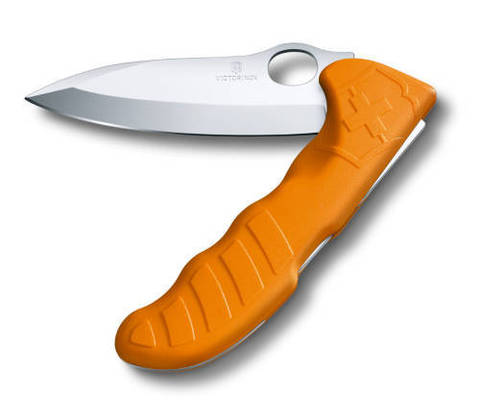 Нож Victorinox Hunter Pro, 130 мм, оранжевый (+ Антисептик-спрей для рук в подарок!) 0.9410.9
