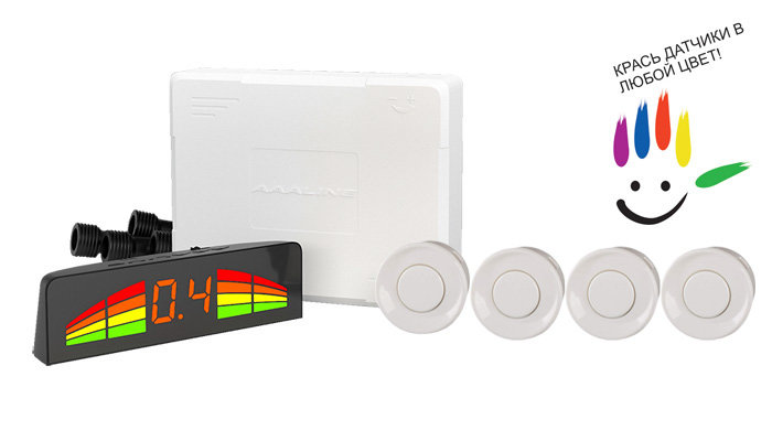 Парктроник модель AAALine LED-14 White