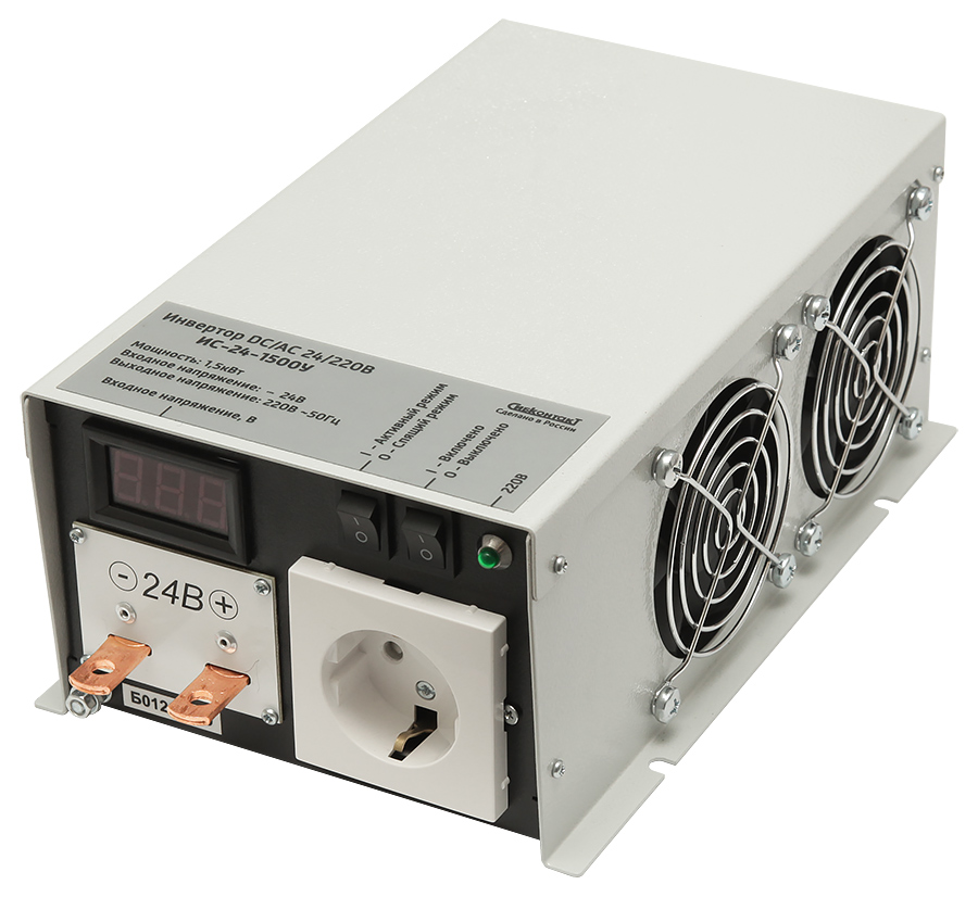 Инвертор Сибконтакт ИС-24-1500У DC-AC, 24В/1500Вт