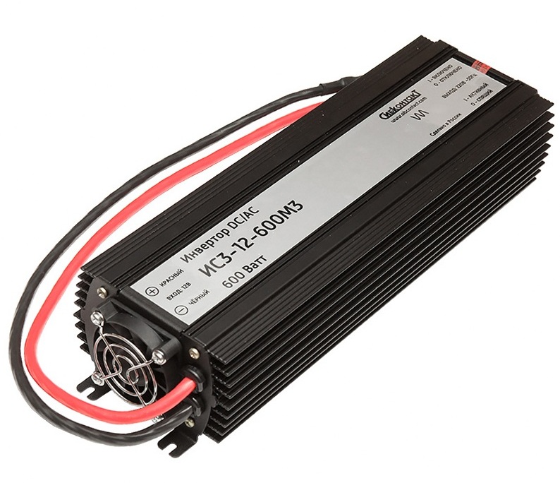 Инвертор Сибконтакт ИС3-12-600М3 DC-AC, 12В/600Вт