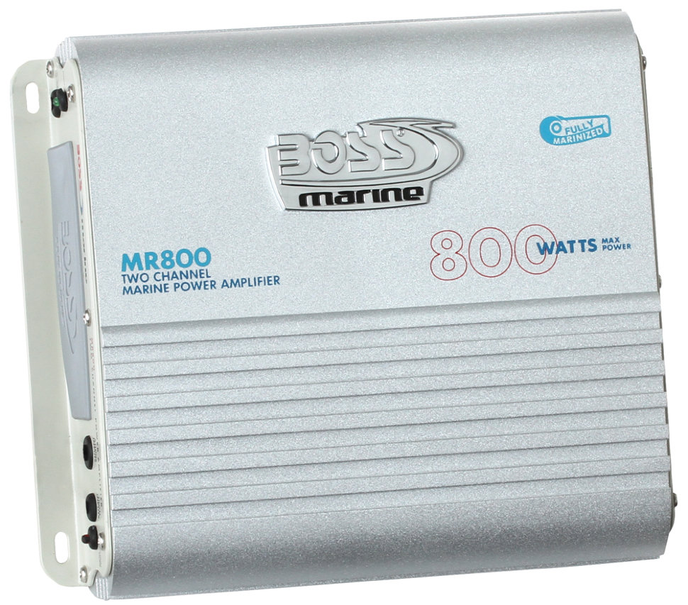 Усилитель влагозащищённый Boss Audio Marine MR800 (2x400 Вт., класс A/B)