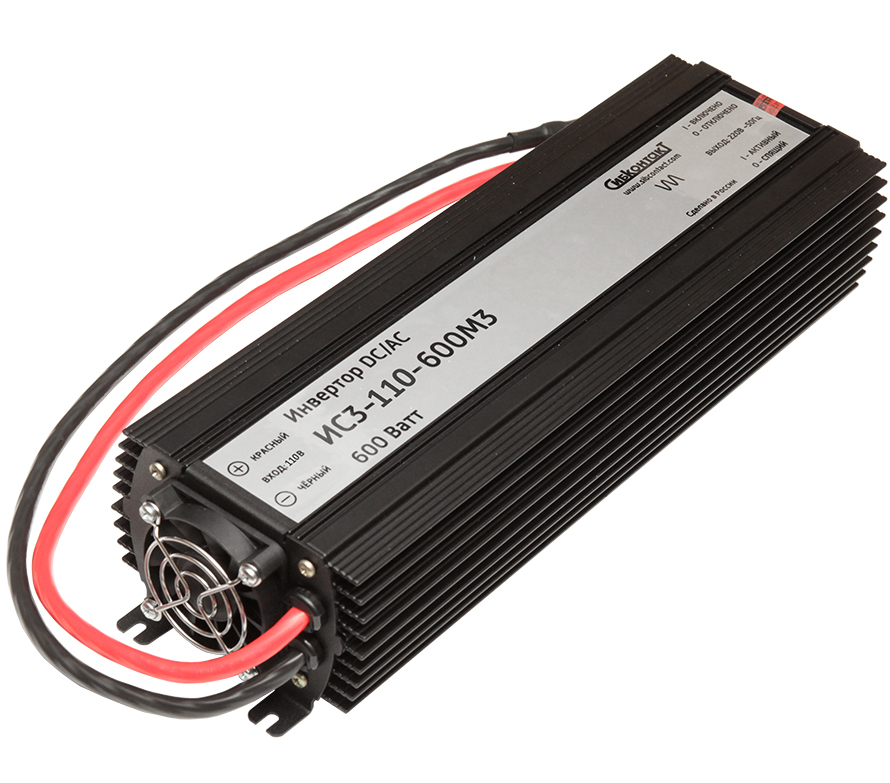 Инвертор Сибконтакт ИС3-110-600M3 DC-AC, 110В/600Вт