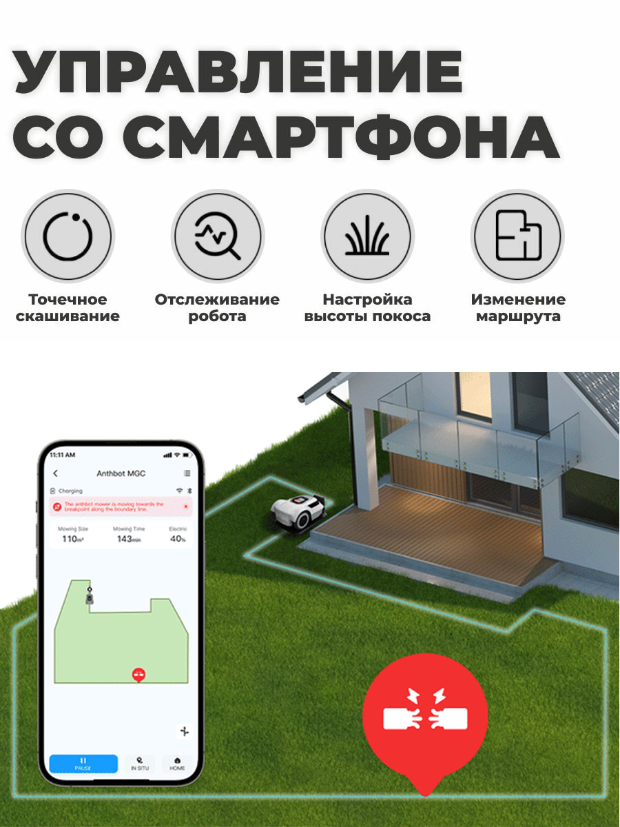 Робот-газонокосилка ANTHBOT PION 1000 + Навес от дождя — Изображение 6