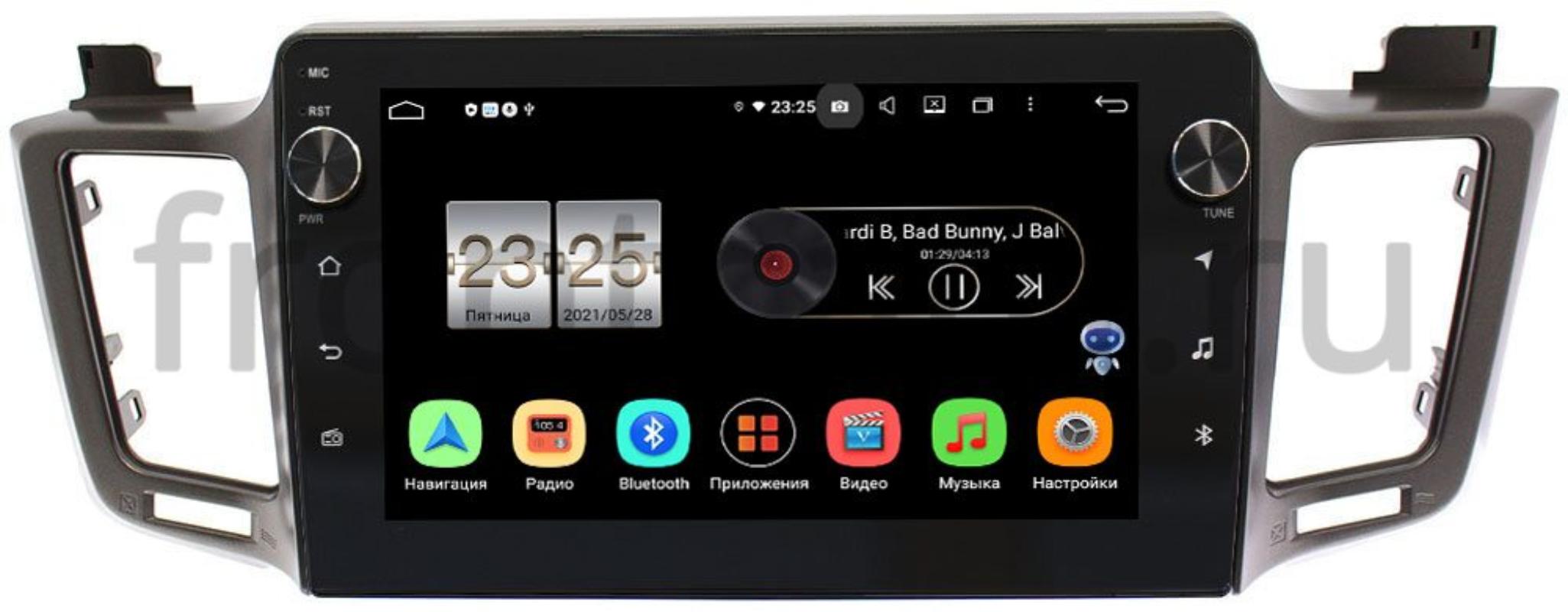 Штатная магнитола Toyota RAV4 (CA40) 2013-2019 LeTrun BPX410-1002 (для авто с одной камерой) на Android 10 (4/32, DSP, IPS, с голосовым ассистентом, с крутилками)