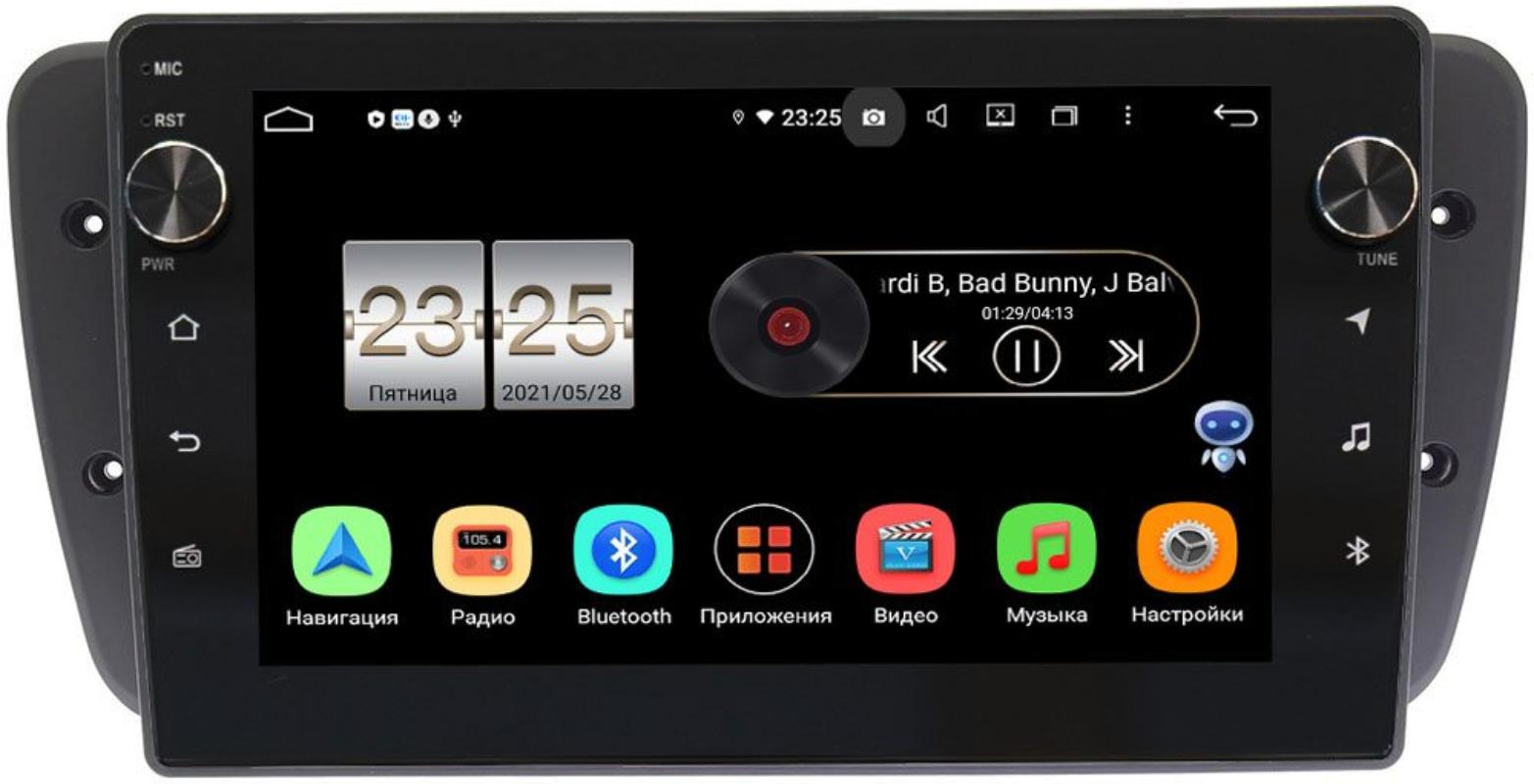 Штатная магнитола LeTrun BPX609-9308 для Seat Ibiza IV 2008-2017 на Android 10 (4/64, DSP, IPS, с голосовым ассистентом, с крутилками) (+ Камера заднего вида в подарок!)