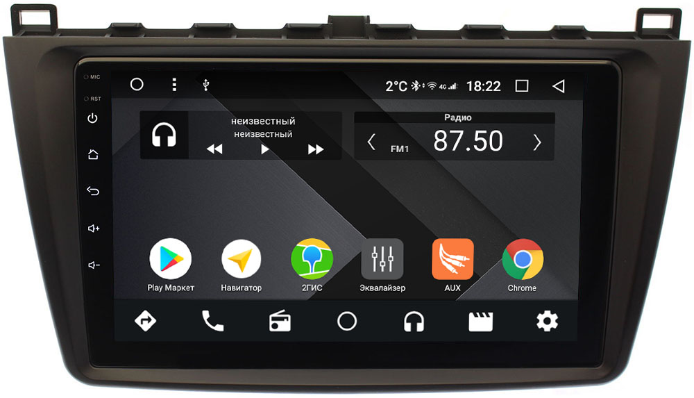 Штатная магнитола Mazda 6 (GH) 2007-2012 Wide Media CF9033-OM-4/64 на Android 9.1 (TS9, DSP, 4G SIM, 4/64GB) (+ Камера заднего вида в подарок!)