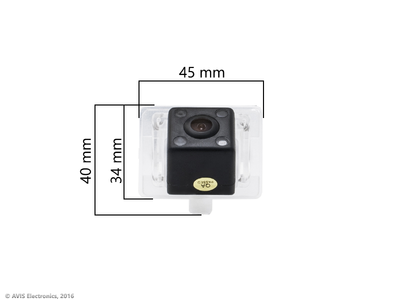 CMOS ИК штатная камера заднего вида AVEL Electronics AVS315CPR (#050) для MERCEDES C-CLASS W204 (2006-...) / CL-CLASS W216 (2006-...) / CLS-CLASS C218 (2011-...) / E-CLASS W212 (2009-...) / S-CLASS W221 (2005-2013)