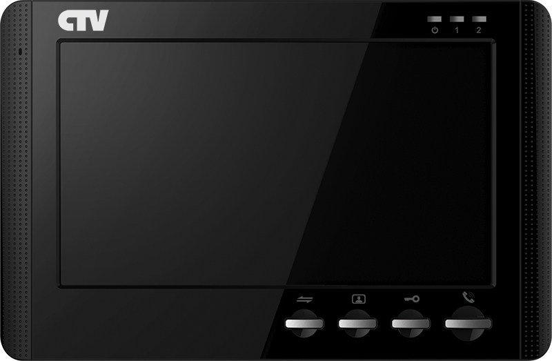 Цветной монитор видеодомофона CTV-M1704MD (черный) (+ Салфетки из микрофибры в подарок)