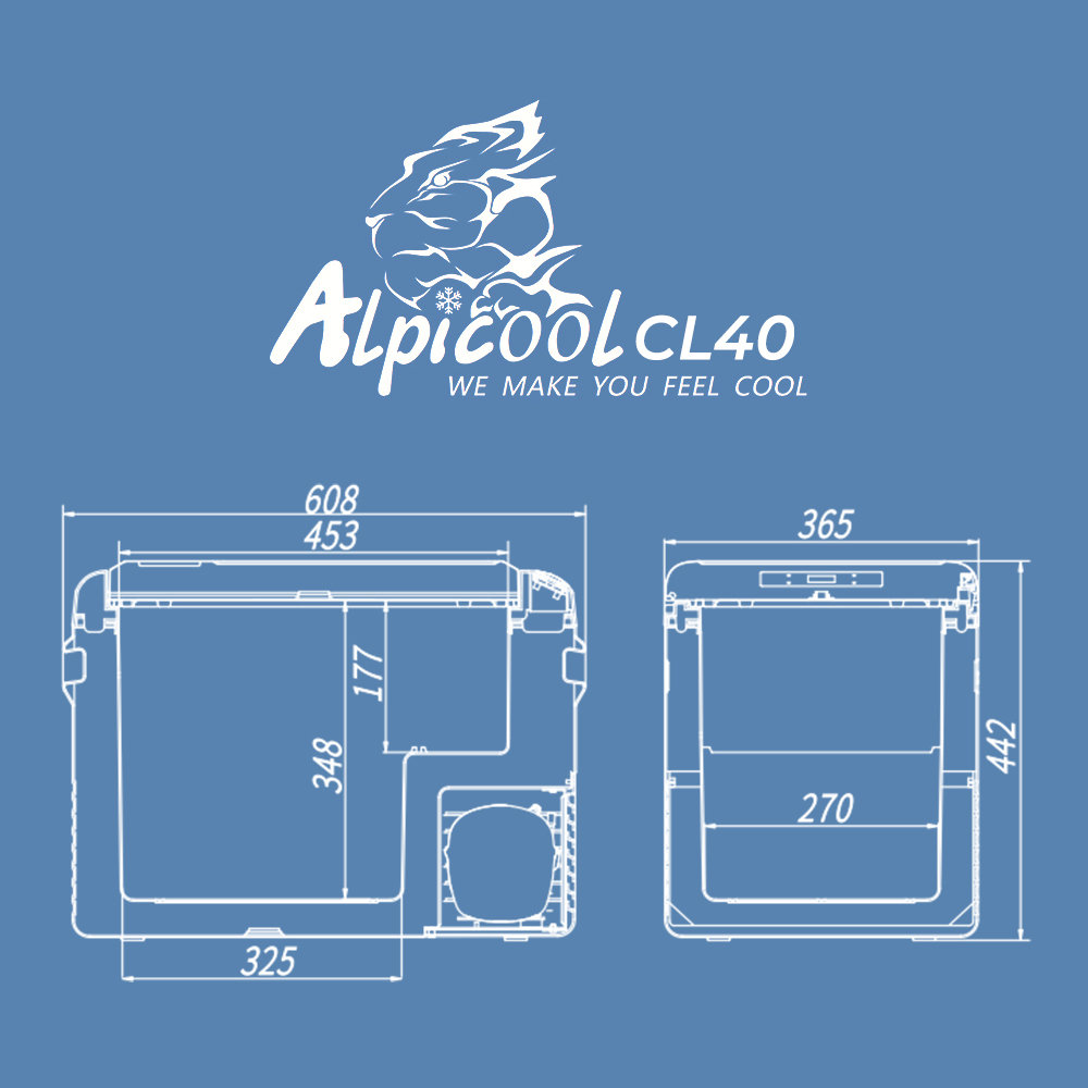 Автохолодильник Alpicool CL40 (12/24)