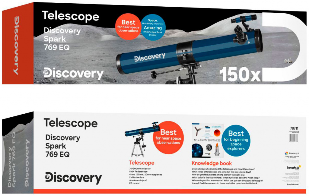 Телескоп Discovery Spark 769 EQ с книгой 