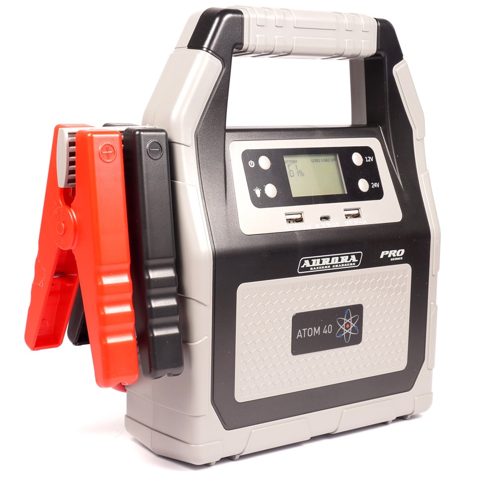 Профессиональное пусковое устройство AURORA ATOM 40 40000 мА/ч (12/24В) Профессиональное пусковое устройство AURORA ATOM 40 40000 мА/ч (12/24В)