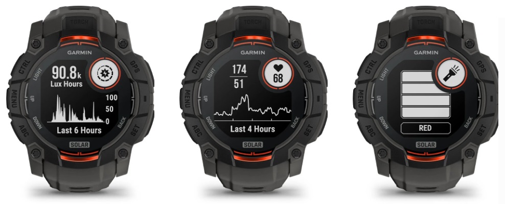 Instinct 3 50mm Solar Black with Charcoal Silicone