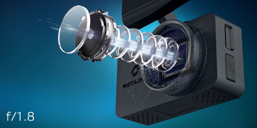 Просветленная оптика видеорегистратора NEOLINE G-TECH X77 и система линз