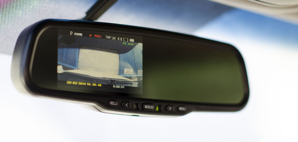Описание Автомобильный регистратор зеркало H01 - сенсорный полностью экран 10 дюймов, 2 камеры