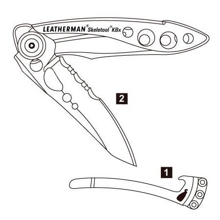Leatherman Skeletool KBx Diagram