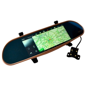 Eplutus D68 зеркало заднего вида на Android с камерой заднего вида и GPS