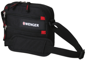 Сумка Wenger Horizontal Accessory Bag, для докум., черная/красная, 23х5х18 см, фото 1