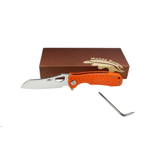 Нож Honey Badger Wharncleaver D2 M (HB1166) с оранжевой рукоятью, фото 5