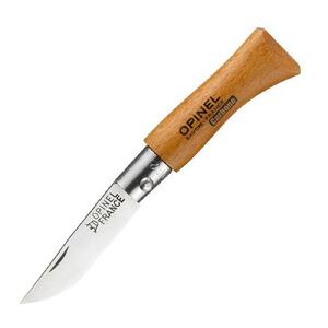 Нож Opinel №2 углеродистая сталь, рукоять из дерева бука, фото 1