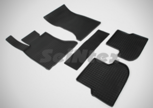 Резиновые коврики Сетка Seintex для BMW 5 Ser F-10 Rest 2013-17 (компл), фото 1