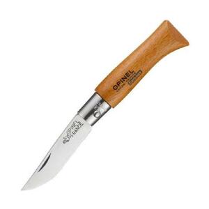 Нож Opinel №3, углеродистая сталь, рукоять из дерева бука, фото 1
