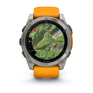 Часы Garmin Fenix 8 51mm AMOLED Saph Graphite DLC Titanium Spark Orange-Graphit Sln(010-02905-53G), фото 6