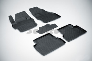 Резиновые коврики с высоким бортом Seintex для Mazda 3 2009-2013