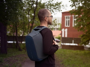 Рюкзак для ноутбука до 14 дюймов XD Design Bobby Compact, темно-серый/темно-синий, фото 13