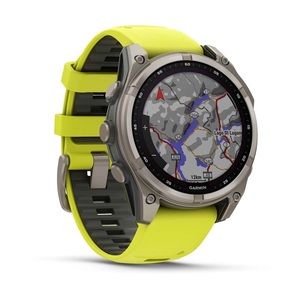 Часы Garmin Fenix 8 47mm Saph Titanium Amp Yellow-Graphite Sln (010-02906-21G), фото 3