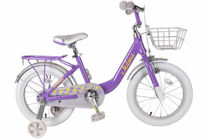 Велосипед Tech Team Milena 16" фиолетовый (алюмин) корзина, фото 1