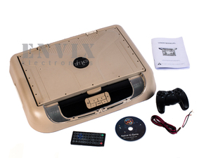 Автомобильный потолочный монитор 17" с DVD ENVIX D3121 (бежевый), фото 4