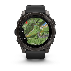 Часы Garmin Fenix 8 51mm AMOLED Saph Carbon Gray DLC Titanium Black-Pebble Grey Sln (010-02905-63G), фото 6