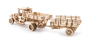 Механический деревянный конструктор Ugears Дополнение к грузовику, фото 15
