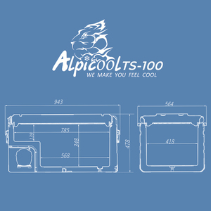 Компрессорный автохолодильник Alpicool TS100 (12/24), фото 8