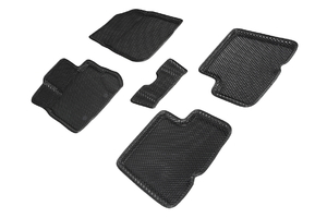 Коврики EVA 3D ромб Seintex для Nissan Terrano III 2014-2015-н.в. (черные, 95485)