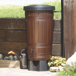 Комплект Водосборник Prosperplast Woodcan 265 л коричневый, фото 3
